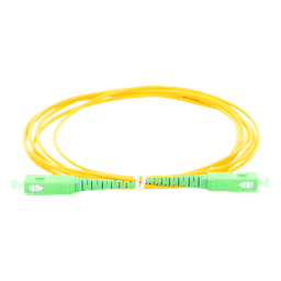 Jumper de Fibra Óptica Monomodo SC/APC SC/APC Simplex, color amarillo, 2 metros, 2mm