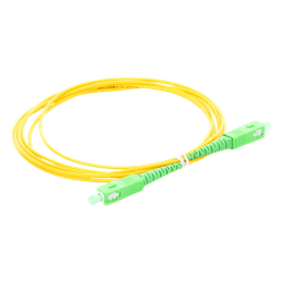 Jumper de Fibra Óptica Monomodo SC/APC SC/APC Simplex, color amarillo, 2 metros, 2mm