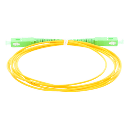 Jumper de Fibra Óptica Monomodo SC/APC SC/APC Simplex, color amarillo, 2 metros, 2mm