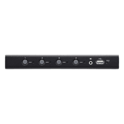 Switch KM USB| 4 Puertos | Boundless Switching | RS232 | Controla 4 Computadoras con 1 Teclado/Mouse 