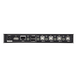 Switch KM USB| 4 Puertos | Boundless Switching | RS232 | Controla 4 Computadoras con 1 Teclado/Mouse 