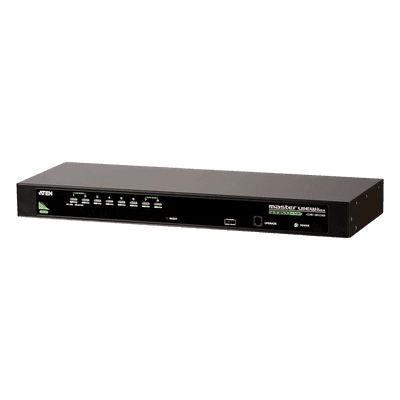 Conmutador KVM VGA PS/2-USB de 8 puertos /Cascada/W/(EE.UU./UE/SALIDA) ADP. ATEN