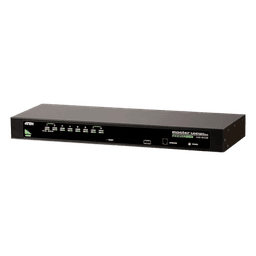 Conmutador KVM VGA PS/2-USB de 8 puertos /Cascada/W/(EE.UU./UE/SALIDA) ADP. ATEN