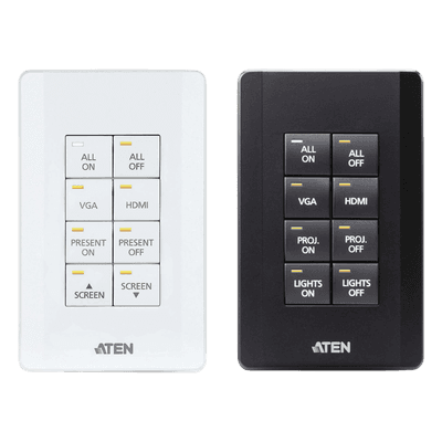 Sistema de control ATEN | Teclado de 8 botones (EE. UU., 1GANG) | BLANCO |