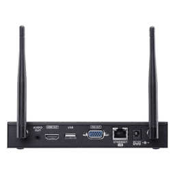 Switch de Presentaciones Inalámbrico / 4K UHD 30 Hz / VGA 1080p / Multivista 2 Fuentes / PoE / Control USB Posterior