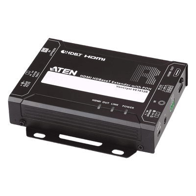 Extensor HDMI HDBaseT / 4K@60Hz / 70m Cat 5e/6 / 100m Cat 6a / 10.2 Gbps / Receptor