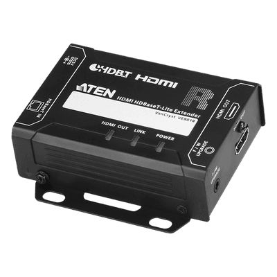 Receptor HDMI HDBaseT-Lite / 4K@40m Cat 5e/6 (131 pies) / 4K@70m Cat 6a (230 pies) / 1080p@70m Cat 6a (230 pies) / HDBaseT Clase B