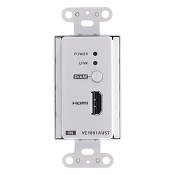 Transmisor HDMI / 4K 60Hz 4:2:0 / HDBaseT-Lite 40m / PoH / Placa de pared US / 131 pies