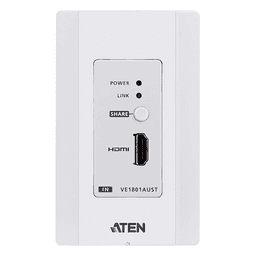 Transmisor HDMI / 4K 60Hz 4:2:0 / HDBaseT-Lite 40m / PoH / Placa de pared US / 131 pies