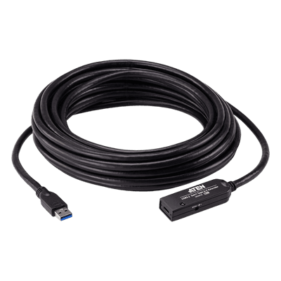 Cable extensor USB 3.2 Gen1 / 10 m / 32.8 ft / 5 Gbps / USB-C hembra con tornillos