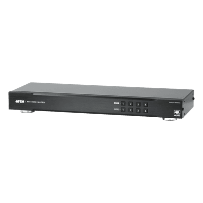 Conmutador Matricial HDMI / 4x4 / 4K UHD y DCI / 10.2 Gbps / RS-232 e IR / 5m entrada 16ft salida