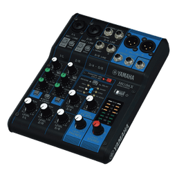 Mezcladora de Audio | 6 Canales | 2 entradas de micro/6 de línea (2 mono + 2 estéreo) | Efectos Integrados | Alimentación Phantom 