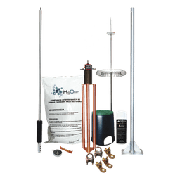 Kit de Pararrayo Dipolo con Electrodo y Accesorios de Instalación para Techo.