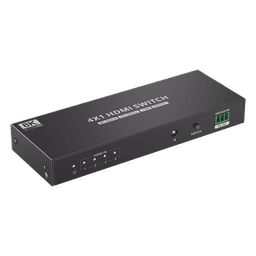 Conmutador HDMI / 4 Entradas 1 Salida / 8K@60Hz / 48 Gbps / HDMI 2.1 / Control IR y RS-232