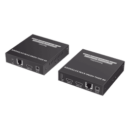 Kit Extensor KVM (HDMI y USB) hasta 120 metros | Transmite el Video y Controla tu DVR vía USB a distancia | Soporta resolución 4K @60Hz | Cat 6, 6a y 7 | Salida Loop en el Tx para visualización local  