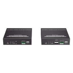 Kit Extensor KVM (HDMI y USB) hasta 120 metros | Transmite el Video y Controla tu DVR vía USB a distancia | Soporta resolución 4K @60Hz | Cat 6, 6a y 7 | Salida Loop en el Tx para visualización local  