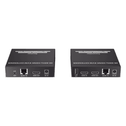 Kit Extensor KVM (HDMI y USB) hasta 120 metros | Transmite el Video y Controla tu DVR vía USB a distancia | Soporta resolución 4K @60Hz | Cat 6, 6a y 7 | Salida Loop en el Tx para visualización local  