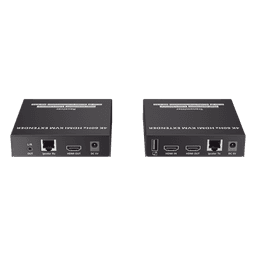 Kit Extensor KVM (HDMI y USB) hasta 120 metros | Transmite el Video y Controla tu DVR vía USB a distancia | Soporta resolución 4K @60Hz | Cat 6, 6a y 7 | Salida Loop en el Tx para visualización local  