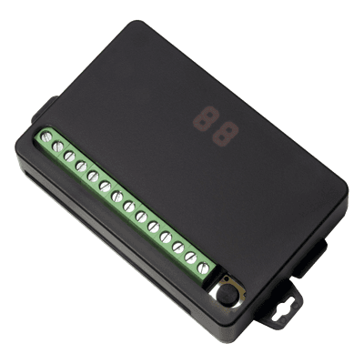 Receptor RF de 4 Canales / Alcance Hasta 80 Metros / Pulso Temporizado 0.5-99 Segundos o 1-99 Minutos