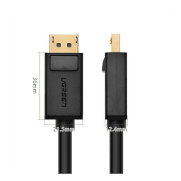 Cable DisplayPort 1.2 Macho a Macho | Longitud 5 Metros (16.40 Pies) | Versión DP1.2 | Soporta 4K@60Hz; 2K@144Hz | Soporta 3D | Color Profundo de 8 y 10 Bits | Blindaje Interno Múltiple | Cobre Estañado 28AWG | Botón de Liberación