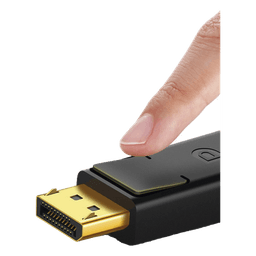Cable DisplayPort 1.2 Macho a Macho | Longitud 5 Metros (16.40 Pies) | Versión DP1.2 | Soporta 4K@60Hz; 2K@144Hz | Soporta 3D | Color Profundo de 8 y 10 Bits | Blindaje Interno Múltiple | Cobre Estañado 28AWG | Botón de Liberación