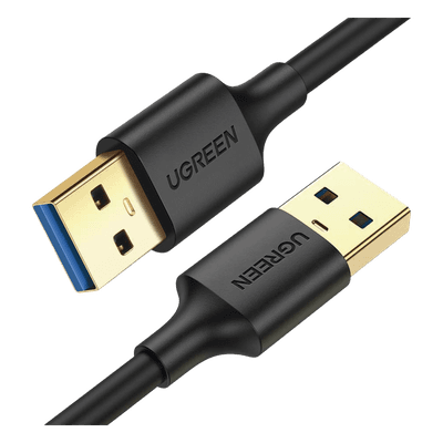Cable USB-A 3.0 a  USB-A 3.0 / 3 Metros / Macho a Macho / Conector Niquelado / Núcleo de Cobre Estañado / Blindaje Múltiple / Velocidad 5Gbps / No Requiere Controlador / Compatible con USB 2.0 Y USB 1.1
