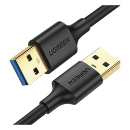 Cable USB-A 3.0 a  USB-A 3.0 / 3 Metros / Macho a Macho / Conector Niquelado / Núcleo de Cobre Estañado / Blindaje Múltiple / Velocidad 5Gbps / No Requiere Controlador / Compatible con USB 2.0 Y USB 1.1