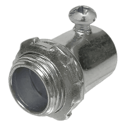 Conector para Pared Delgada / 3/4 in (19 mm) / Acero / Tornillo de Fijación / 1.087 in x 1.47 in