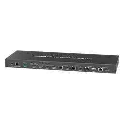 MATRICIAL Y EXTENSOR DE VIDEO HDMI 4 x 4 / 4 Entradas HDMI / 4 Salidas HDMI Loop / 4 Salidas RJ45 para Extender la señal 70 metros por salida  /4K / Conmutación por RS232, Control Remoto o Ethernet.
