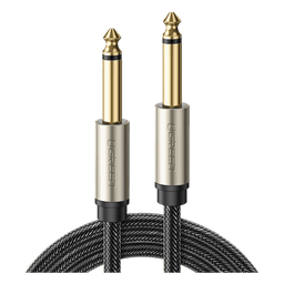Cable de Audio Mono / 6.35 mm (1/4") Macho a Macho / 10 m (32.8 ft) / Núcleo de Cobre / Triple Blindaje / Nylon Trenzado