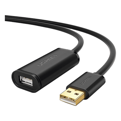 Cable de Extensión Activo USB 2.0 / 30 m (98.4 ft) / Macho-Hembra / Amplificador FE1.1S / 480 Mbps / Blindaje Triple