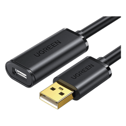 Cable de Extensión Activo USB 2.0 / 30 m (98.4 ft) / Macho-Hembra / Amplificador FE1.1S / 480 Mbps / Blindaje Triple
