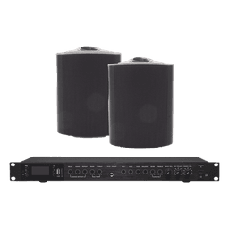 Amplificador de Audio con 2 Bocinas OL-5BK | 2 x 60W | Baja Impedancia 4 - 8Ω | Reproductor Bluetooth, USB, SD | Efectos Integrados Delay, Echo, Repeat
