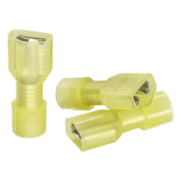 Terminal Hembra Aislada / Cables 12-10 AWG / Baterías Terminal F1 / Paquete 25 Piezas