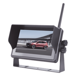 Sistema Profesional Inalámbrico de Cámara de Reversa Infrarroja y Monitor Touch de 7" para Vehículos de Trabajo y Montacargas 