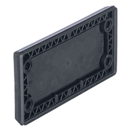 Pasacables Rectangular de Membrana, IP66, 3.39" x 1.42", 12 orificios, para Cables no Terminados. Color Negro