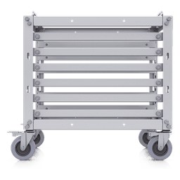 Rack Abierto 6U Compacto y Apilable sin Herramientas para Equipos UniFi, Ensamblaje Toolless, Ruedas con Seguro y Expansión a 12U con Kit de Apilado