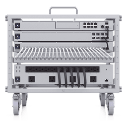 Rack Abierto 6U Compacto y Apilable sin Herramientas para Equipos UniFi, Ensamblaje Toolless, Ruedas con Seguro y Expansión a 12U con Kit de Apilado