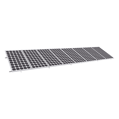 Montaje para Panel Solar, Riel "8" de 5400mm para Módulos de 550 a 660w con Espesor de 35mm, Velocidad de Viento Máx. 136km/h (20° a 45°)
