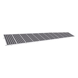 Montaje para Panel Solar, Riel "8" de 5400mm para Módulos con Espesor de 35mm, Velocidad de Viento Máx. 136km/h (20° a 45°)