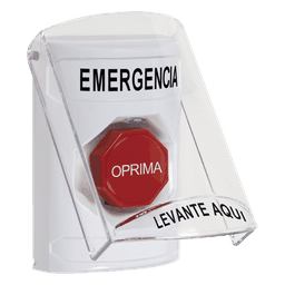 Botón Multipropósito, Emergencia, Reset Con Llave, Español, Tapa De Policarbonato, 2 Relevadores forma C, Interior