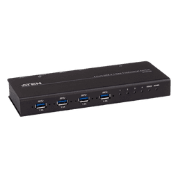 Conmutador USB industrial / 4x4 / USB 3.2 Gen 1 / Rackmount / 0-50°C / 3.9-5.9 ft cables