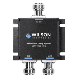 Divisor de potencia (Splitter) de dos vías para 600-4000 MHz.