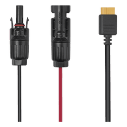 Cable Fotovoltaico / 2.5 m (8.2 ft) / 12 AWG / MC4 Macho-Hembra + XT60 / Negro