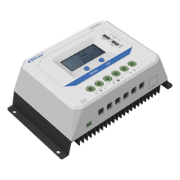 Controlador de Carga Solar PWM / 60A / Auto 12/24/36/48V / Pantalla LCD / USB Dual 5V 2.4A / Tierra Positivo Común