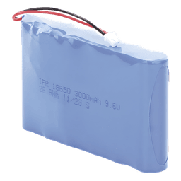 Batería de litio / 9.6V DC / 3000 mAh / Luz de emergencia