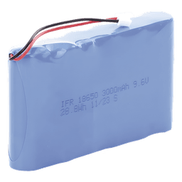Batería de litio / 9.6V DC / 3000 mAh / Luz de emergencia