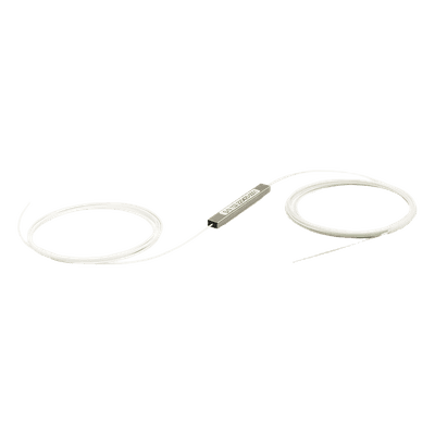 Divisor Óptico PLC / 1x2 (50/50) / Fusión sin Conectores / Longitud de Onda 1260-1650 nm / Pérdida de Inserción ≤ 3.9 dB / Temperatura -40 a 85°C (-40 a 185°F)