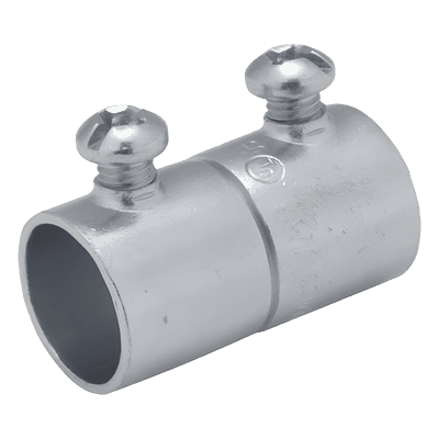 Cople para Pared Delgada / Conector de Tornillo / Acero / 3/4 in / 1.579 in Alto / 1.665 in Largo / 0.096 lb