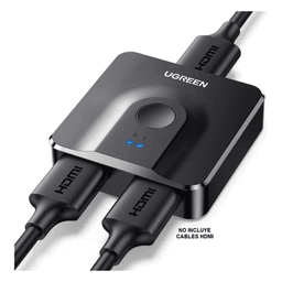 Switch/Divisor HDMI 4K 60Hz (Splitter) | Bidireccional (2 Entradas 1 Salida/1 Entrada 2 Salidas | Switch Conmutable | Led Indicador | 3D | HDR | Dolby Atmos | Potente Chip IC | Diseño Compacto | No Requiere Energía